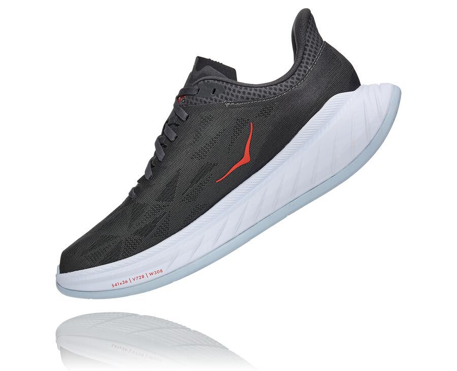 Hoka One One Koşu Ayakkabısı Erkek Siyah/Beyaz - Carbon X 2 - WK6497205